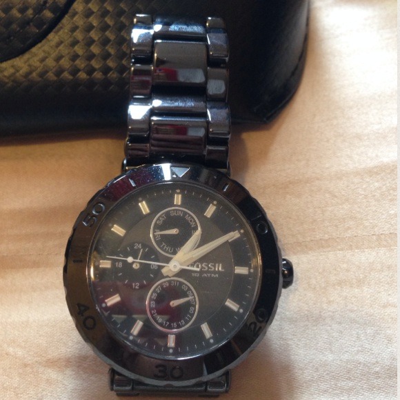 Fossil stainless steel black watch ?