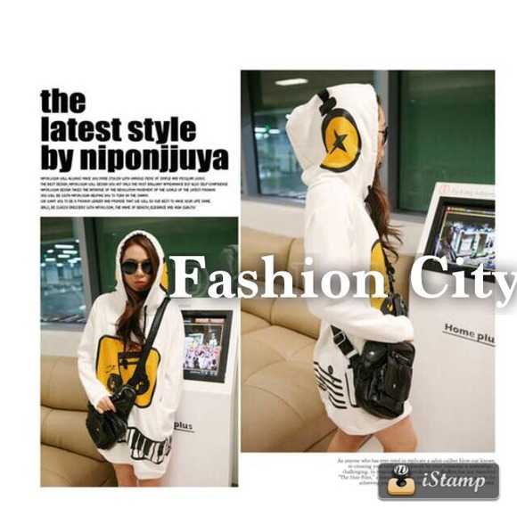 New! Yellow Hoodie Pullover Sweatshirt - Picture 1 of 2