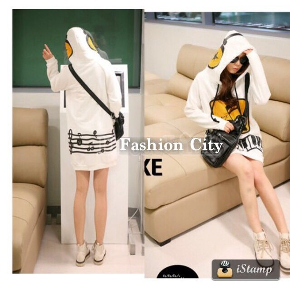 New! Yellow Hoodie Pullover Sweatshirt - Picture 2 of 2