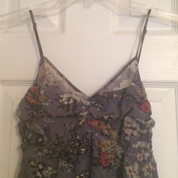 🚫SOLD🚫Lavender chiffon floral dress - Picture 2 of 3