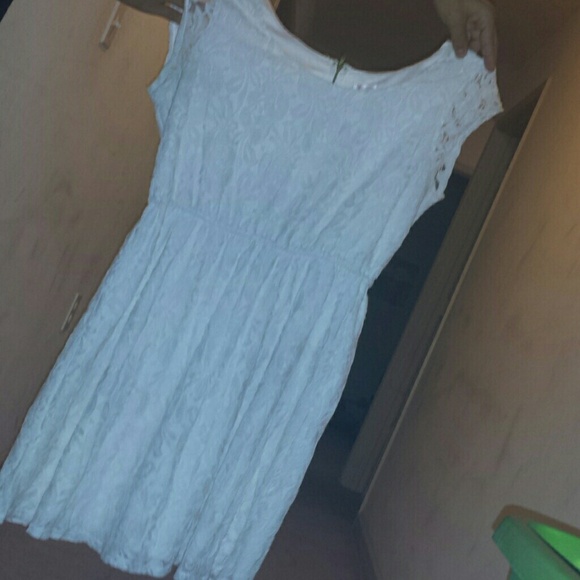 Lacey white dress ;)