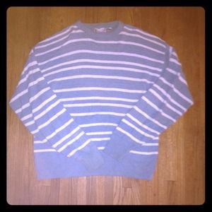 Blue and white stripped sweater. City Streets