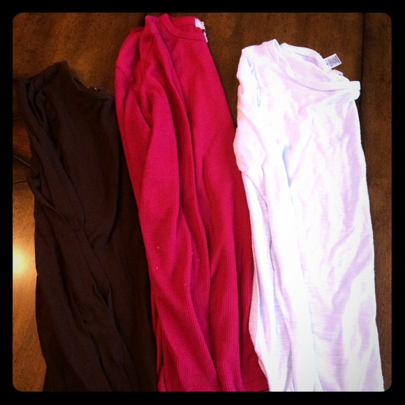 Long sleeved shirts