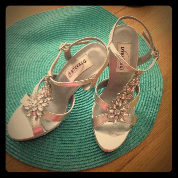 Silver High Heels
