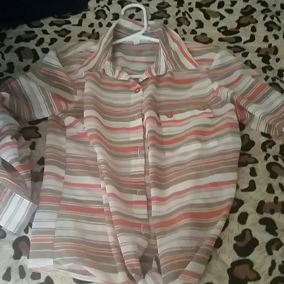 Stripe long sleeve top - Picture 1 of 2