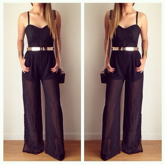 Pants - Cord bustier jumpsuit