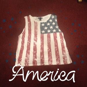 American Flag Tank Top