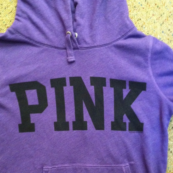 Purple Victoria's Secret sweatshirt