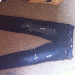 American eagle ripped skinny jeans