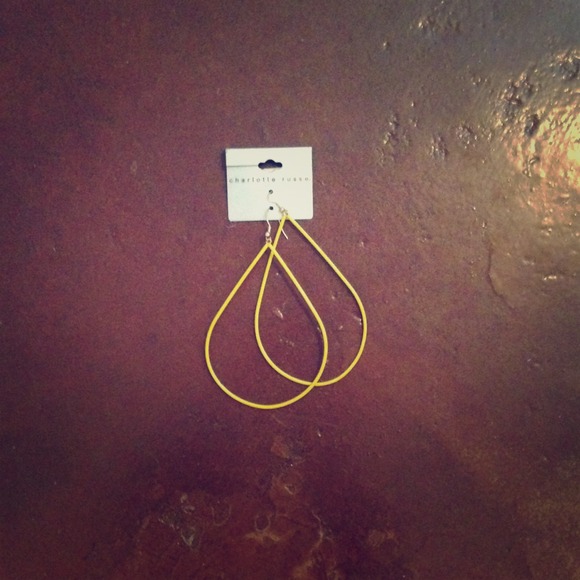 Yellow earrings