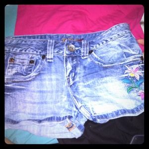 Denim shorts