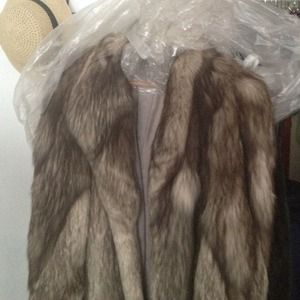 Fox fur coat