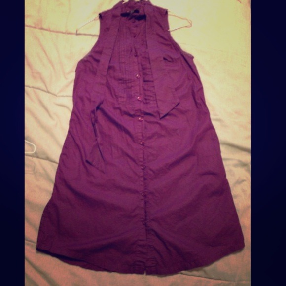 Ben Sherman Eggplant Purple Tunic Dress Size Small