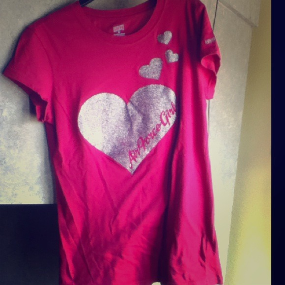 Dark pink Air Force Girl tee