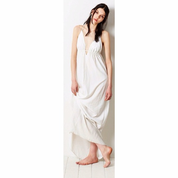 Silence + Noise white maxi dress