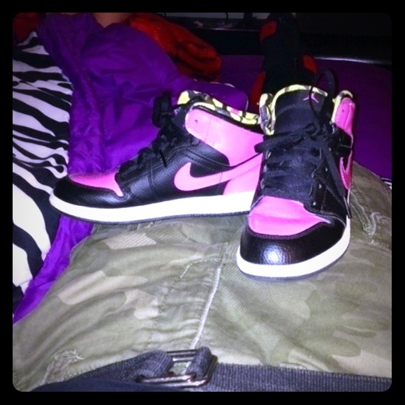 Black and pink air forces