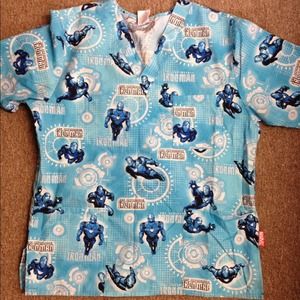 Iron man scrub top