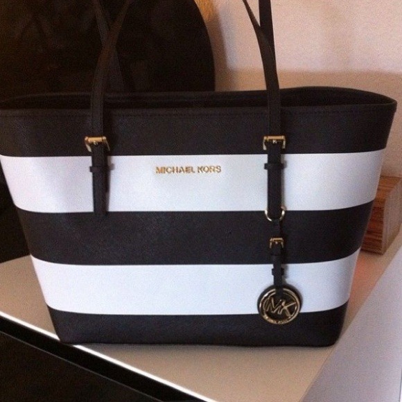 ****sold****Michael kors striped bag***sold***