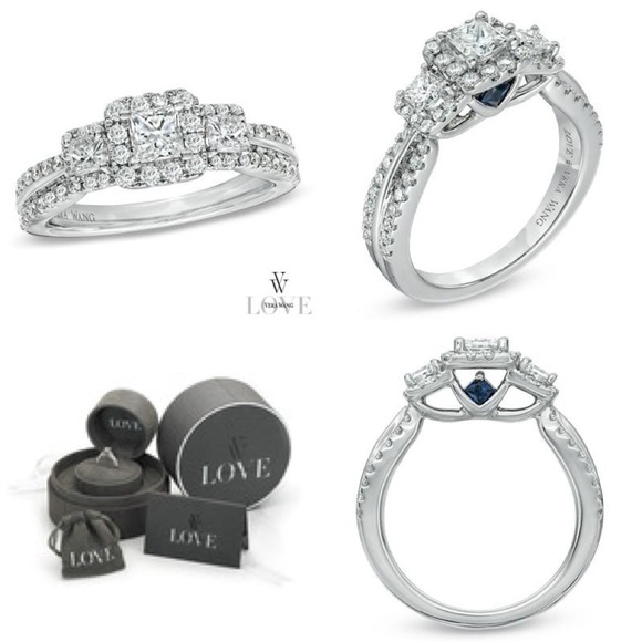 Vera Wang Love Collection Antique Round Cut Diamond  Vera Wang engagement ring