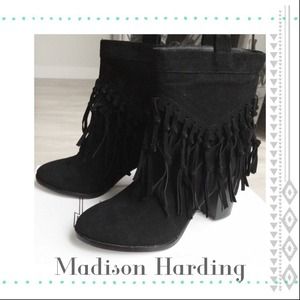 ☪ Madison Harding Super Ⓒⓗⓘⓒ Fringed Booties ☮