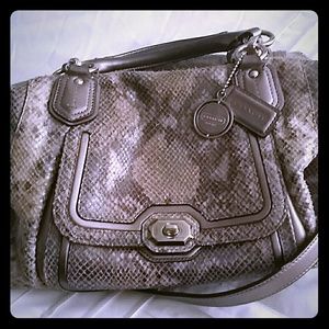 Authentic Coach Snake Skin Purse