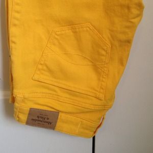Bright yellow pants