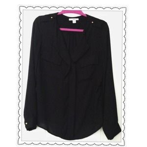 Black long sleeve blouse!