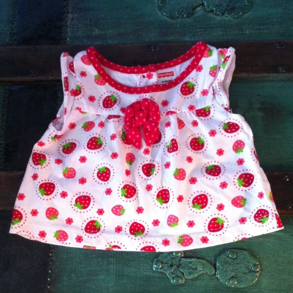 Strawberry baby top
