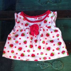 Strawberry baby top