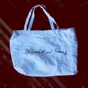 Elizabeth & James Summer Tote Bag - White