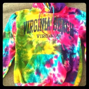 Tie Dye VA Beach Hoodie✌