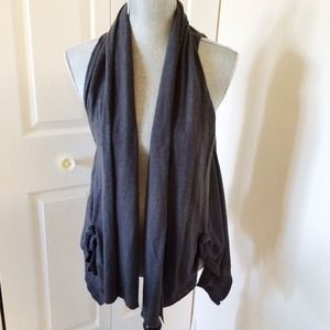 Draped Gray Vest