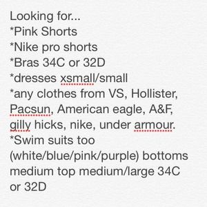 Looking for clothes clothes clothes!