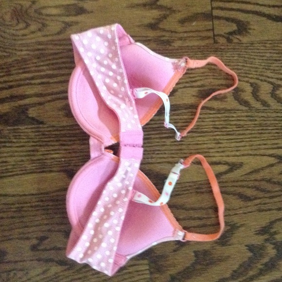 ‼️SOLD‼️Pink + Polka Dot Bra - Picture 2 of 2