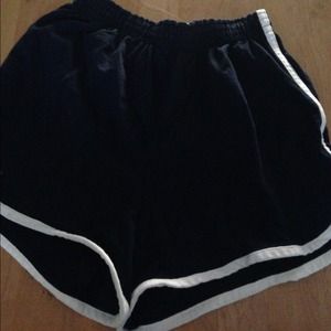 Navy blue with white stripe soffe shorts medium