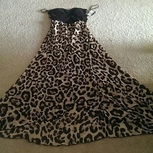 High low ,  strappy back , foreign exchange dress.