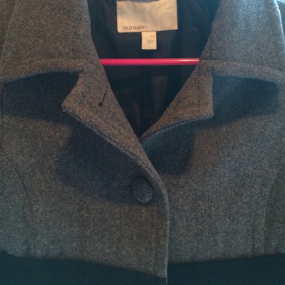 Gray and Black Peacoat - Picture 2 of 4