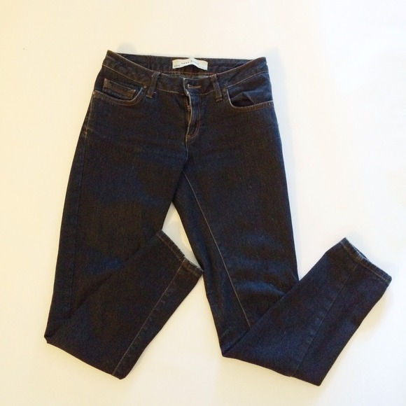 ZARA Blue Dark Wash Skinny Jeans