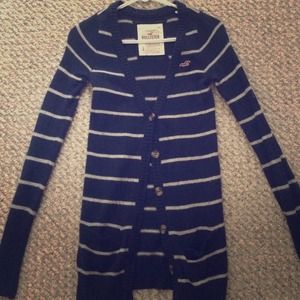 Hollister striped cardigan