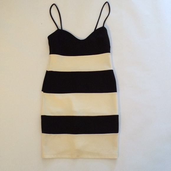 Black & White BodyCon Dress