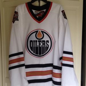 Authentic Edmonton Oilers Jersey Men's 56