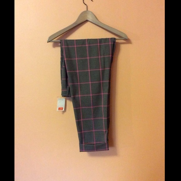 Joe Fresh plaid pants 12