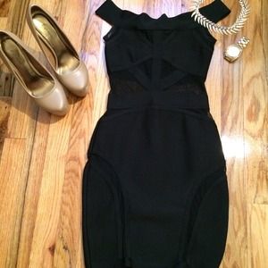 Black bandage dress