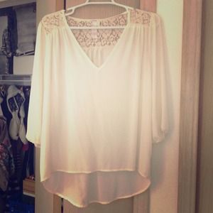 Flowy cream blouse
