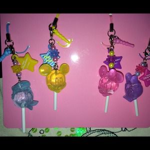 Tokyo Disneyland phone charm set