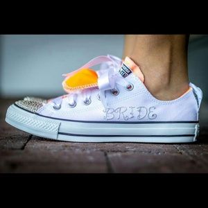❤️❤️SOLD!!❤️❤️Bridal Bling Converse