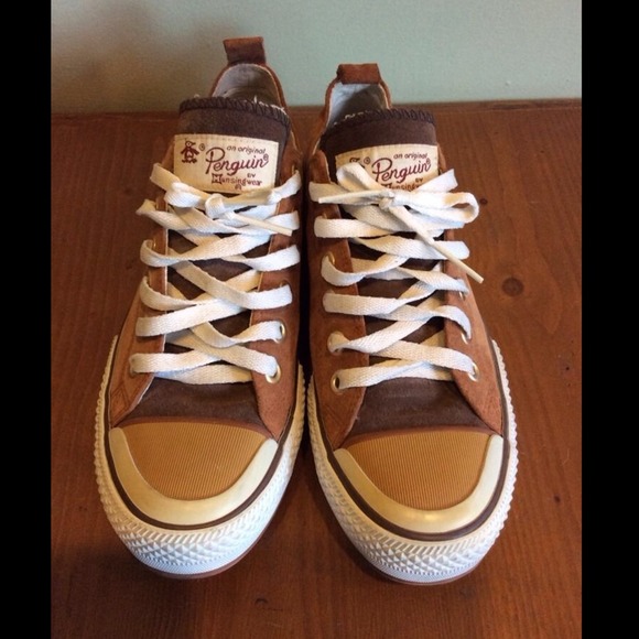 Penguin tan suede sneakers 8.5