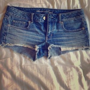 American Eagle denim shorts.