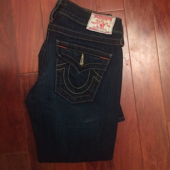 True Religion bootcut jeans.