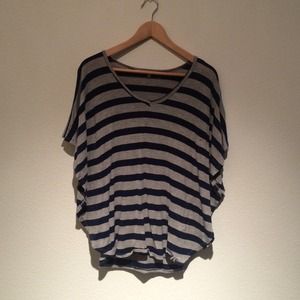 Navy Blue & Grey Striped Top from Nordstrom